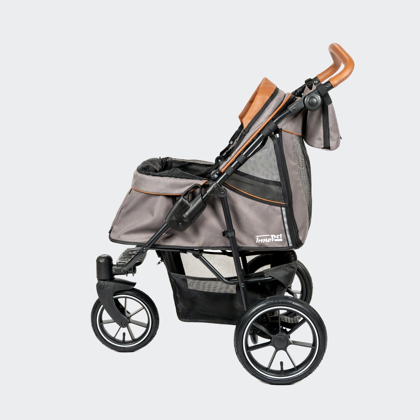 InnoPet Premium Cozy Air - Met Gratis Regenhoes - Hondenbuggy - Beige - Max 25kg - Hondenbuggyspecialist.nl