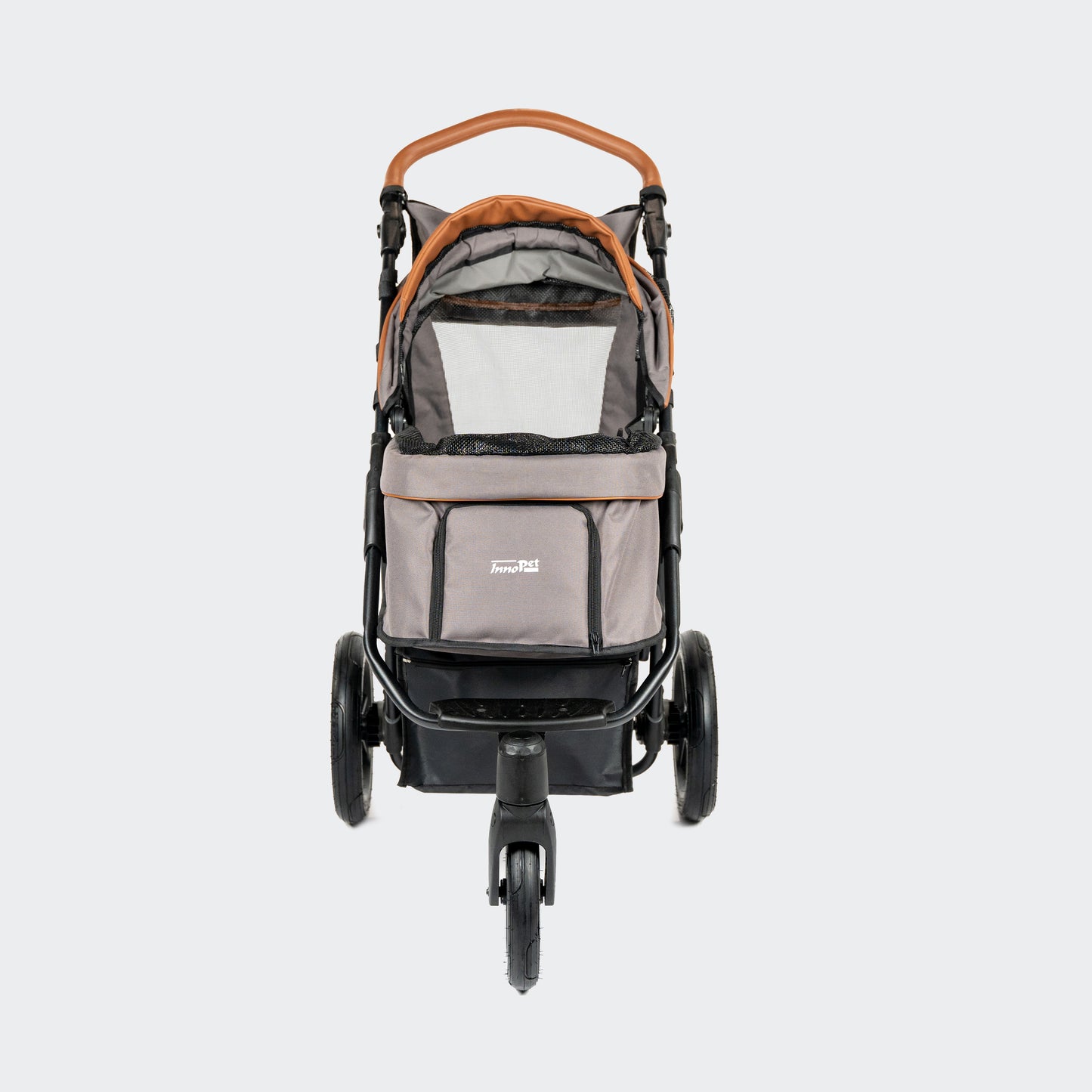 InnoPet Premium Cozy Air - Met Gratis Regenhoes - Hondenbuggy - Beige - Max 25kg - Hondenbuggyspecialist.nl