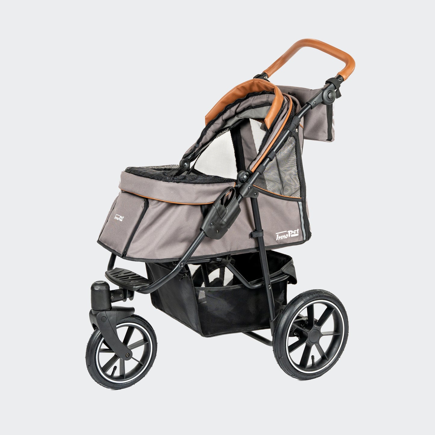 InnoPet Premium Cozy Air - Met Gratis Regenhoes - Hondenbuggy - Beige - Max 25kg - Hondenbuggyspecialist.nl