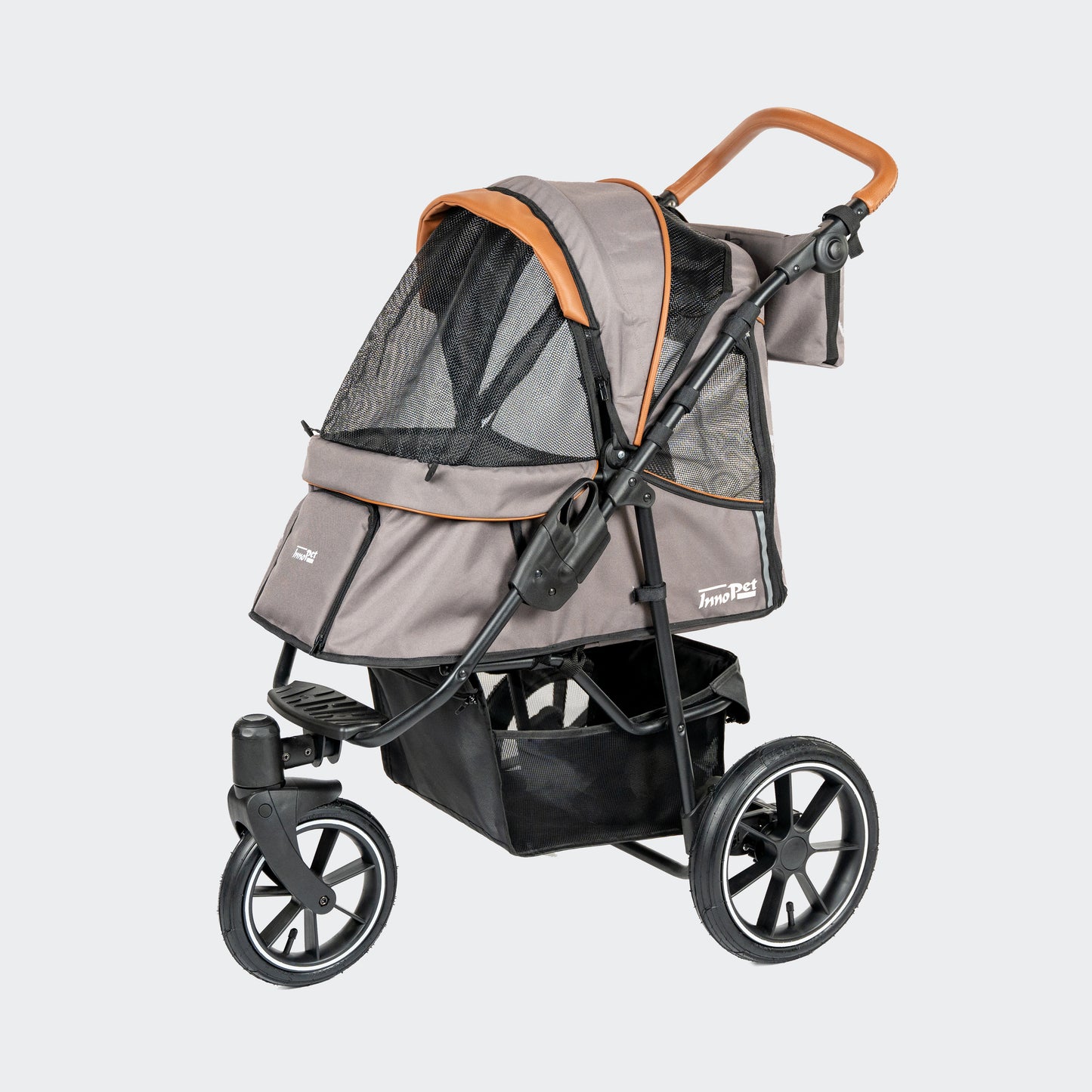 InnoPet Premium Cozy Air - Met Gratis Regenhoes - Hondenbuggy - Beige - Max 25kg - Hondenbuggyspecialist.nl
