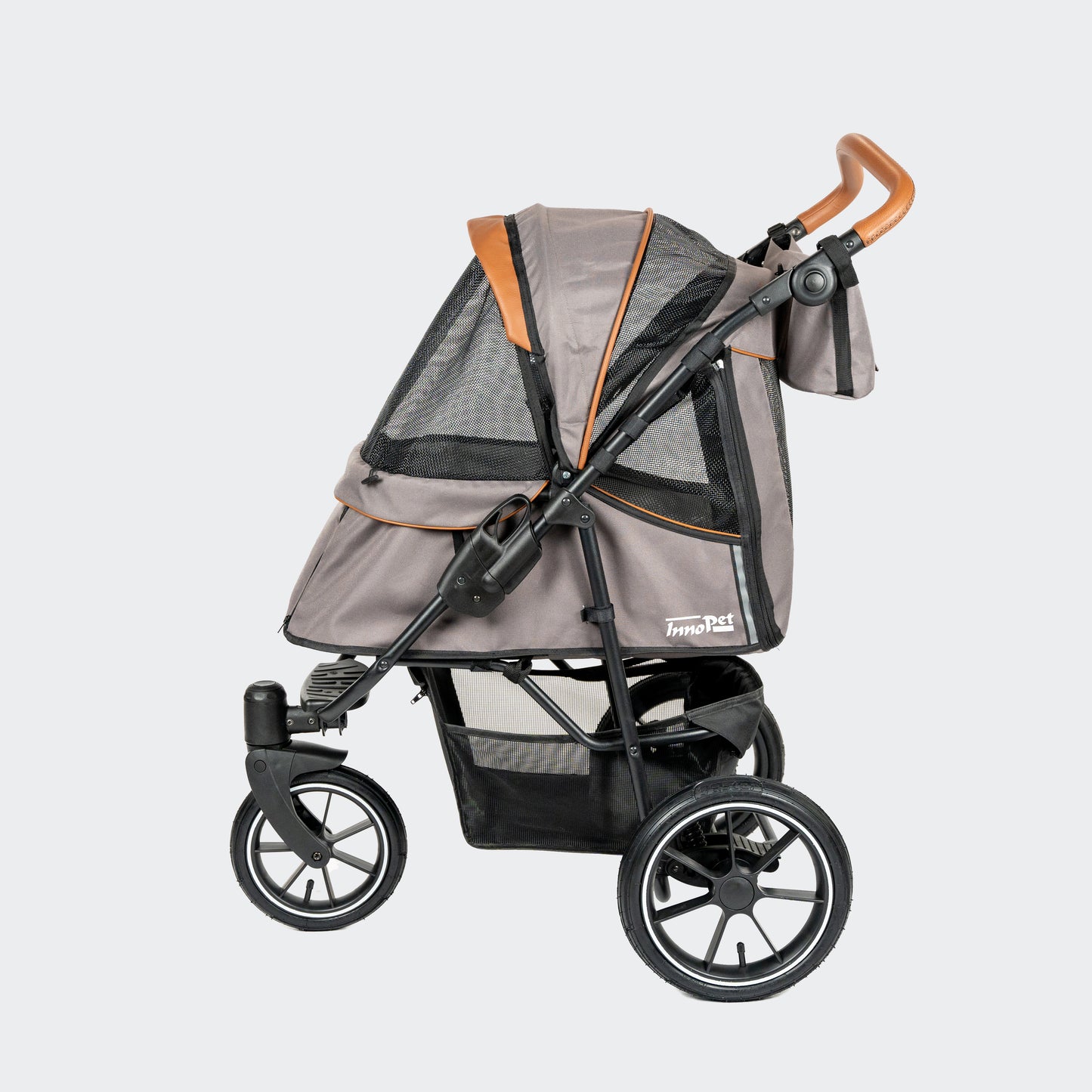 InnoPet Premium Cozy Air - Met Gratis Regenhoes - Hondenbuggy - Beige - Max 25kg - Hondenbuggyspecialist.nl