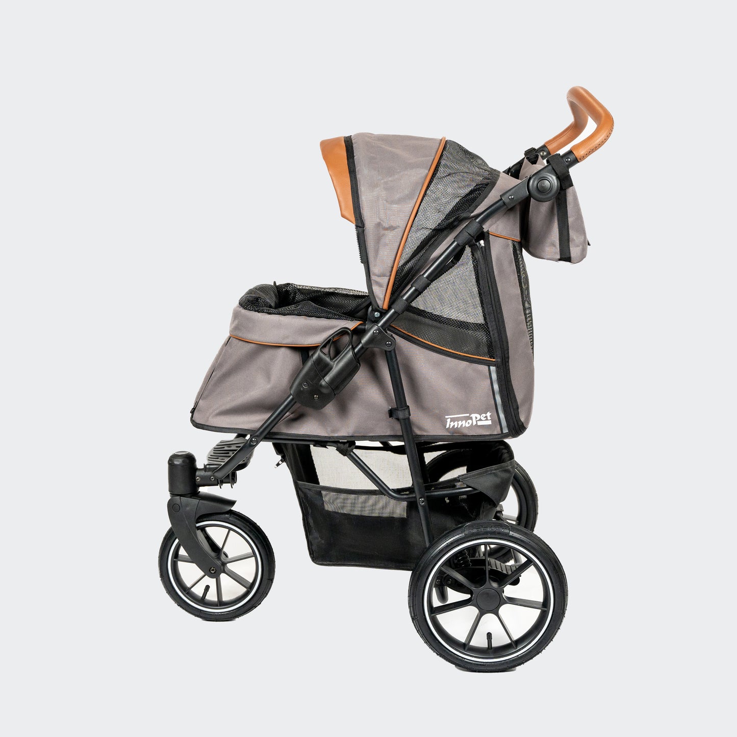InnoPet Premium Cozy Air - Met Gratis Regenhoes - Hondenbuggy - Beige - Max 25kg - Hondenbuggyspecialist.nl