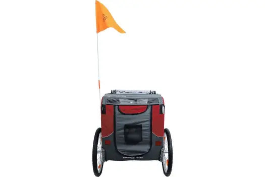 DoggyRide Novel20 Rood max. laadvermogen 50kg. Hondenfietskar Incl. Riemset Cabine