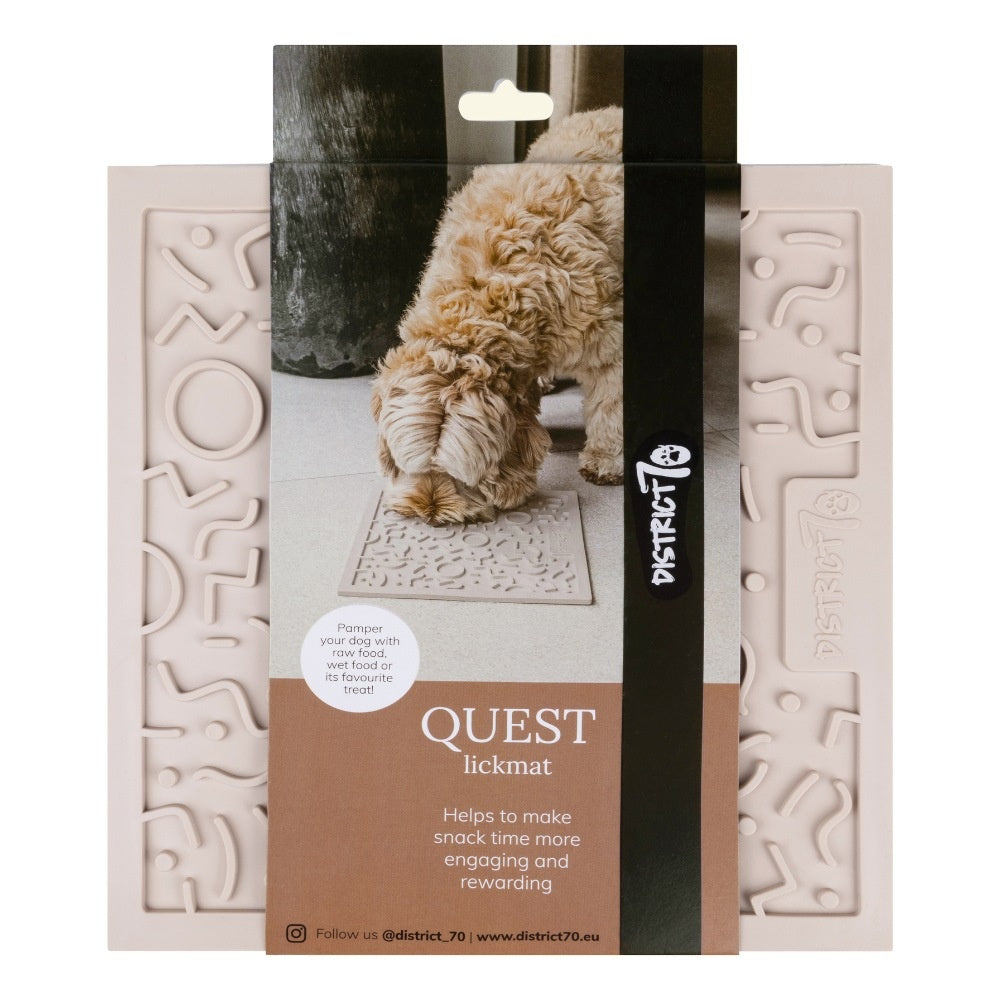 District 70 - QUEST Likmat voor honden - Merengue - 28 x 28 cm - Hondenbuggyspecialist.nl