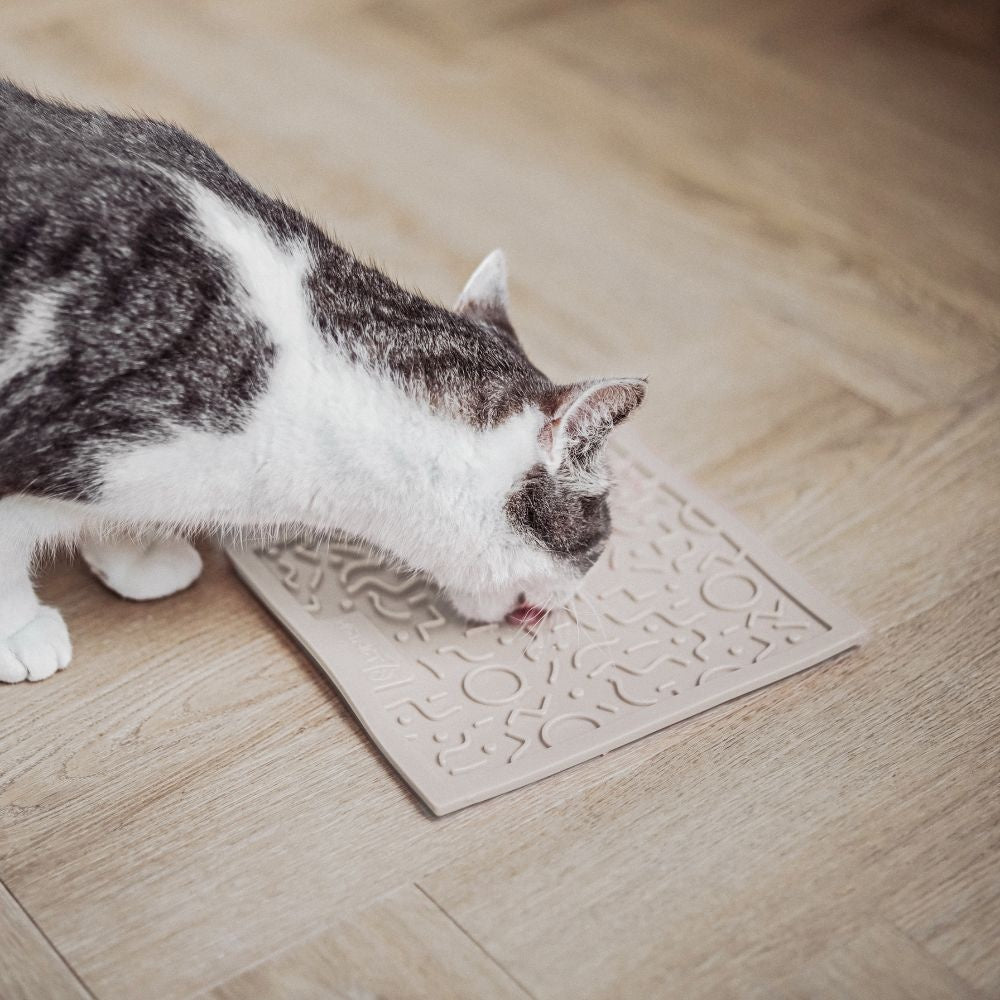 District 70 - QUEST Likmat voor katten - Merengue - 20 x 20 cm - Hondenbuggyspecialist.nl