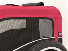 Trixie Hondenfietskar - Maat S - Zart/Rood - 60X53X60 CM - tot 15kg - Hondenbuggyspecialist.nl