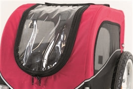 Trixie hondenfietskar - Maat M Zwart/Rood - 75X63X68 CM - tot 22kg - Hondenbuggyspecialist.nl