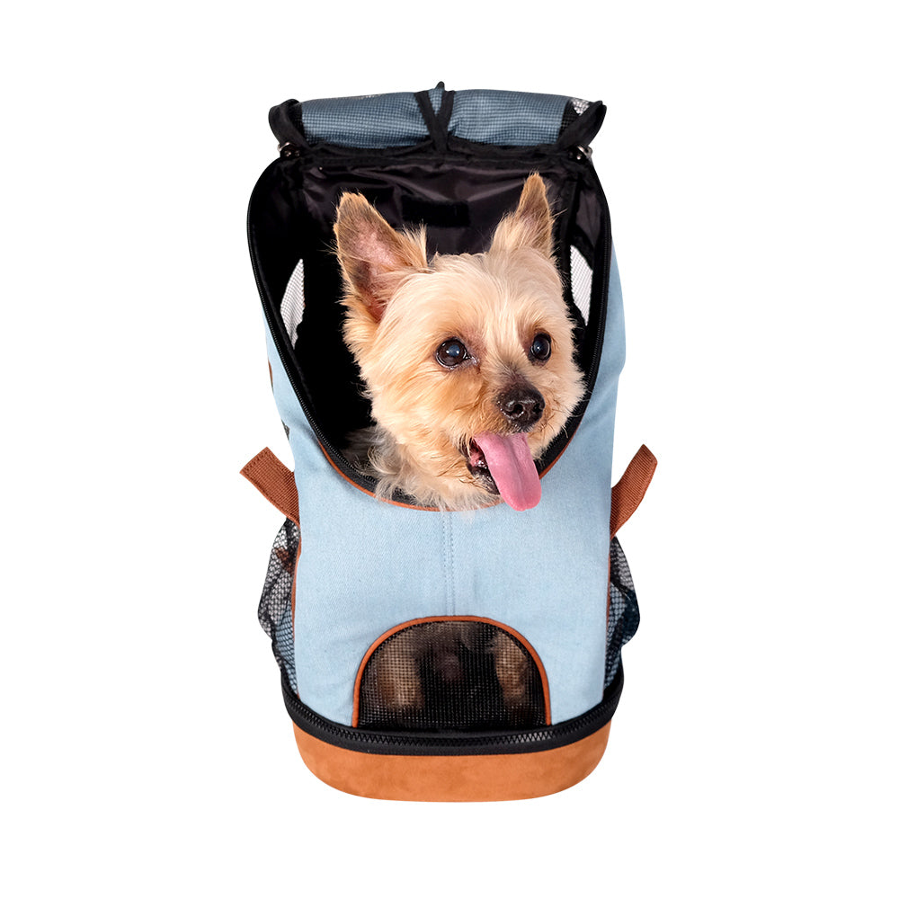 New Denim Fun Lightweight Pet Backpack - Hondenbuggyspecialist.nl