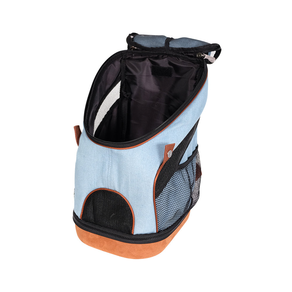 New Denim Fun Lightweight Pet Backpack - Hondenbuggyspecialist.nl