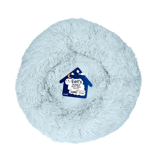 Let's Sleep Donut Lichtgrijs XL ø 80 cm