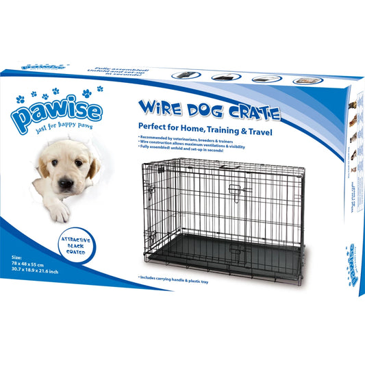 Pawise Wire Dog Crate M - Hondenbuggyspecialist.nl