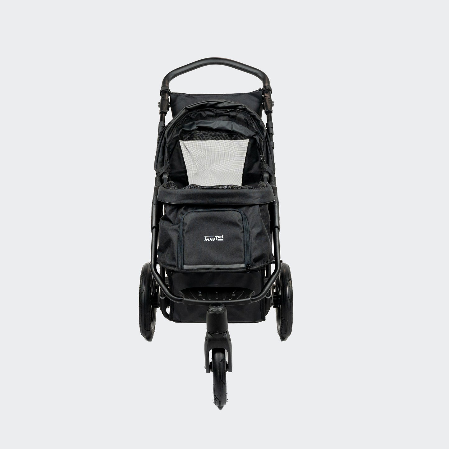 InnoPet Premium Cozy Air - Hondenbuggy INCL. regenhoes Zwart - kleine tot middelgrote hond max. 25kg.