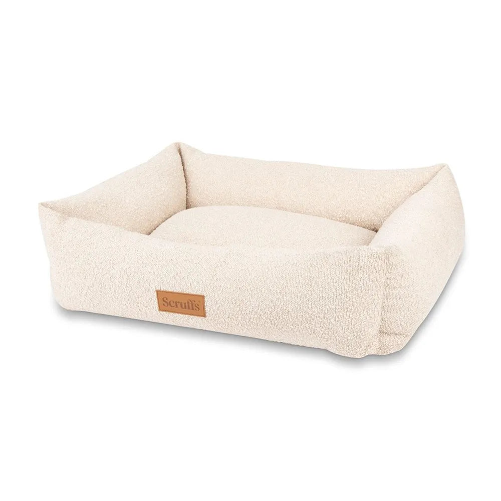 Boucle Box Bed - Ivory, Maat: Small - 50 x 40 cm - Hondenbuggyspecialist.nl