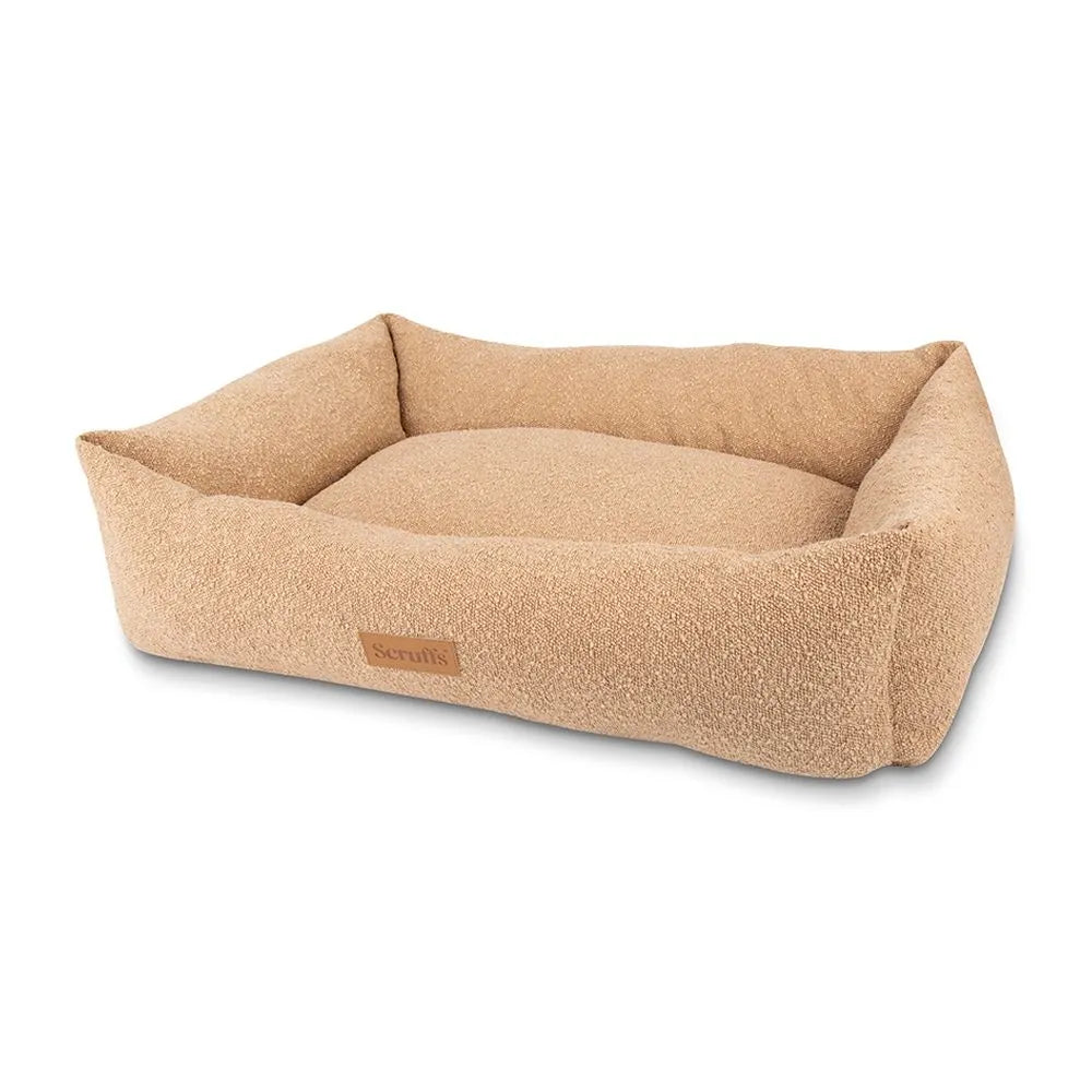 Boucle Box Bed - Desert Tan, Maat: XL - 90 x 70 cm - Hondenbuggyspecialist.nl