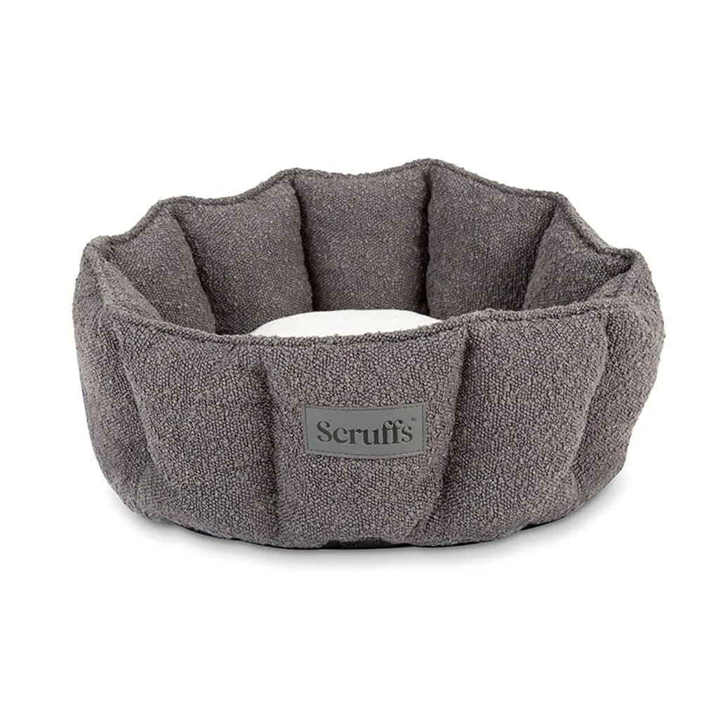 Boucle Cat bed Slate Grey- Ø 45 cm - Hondenbuggyspecialist.nl