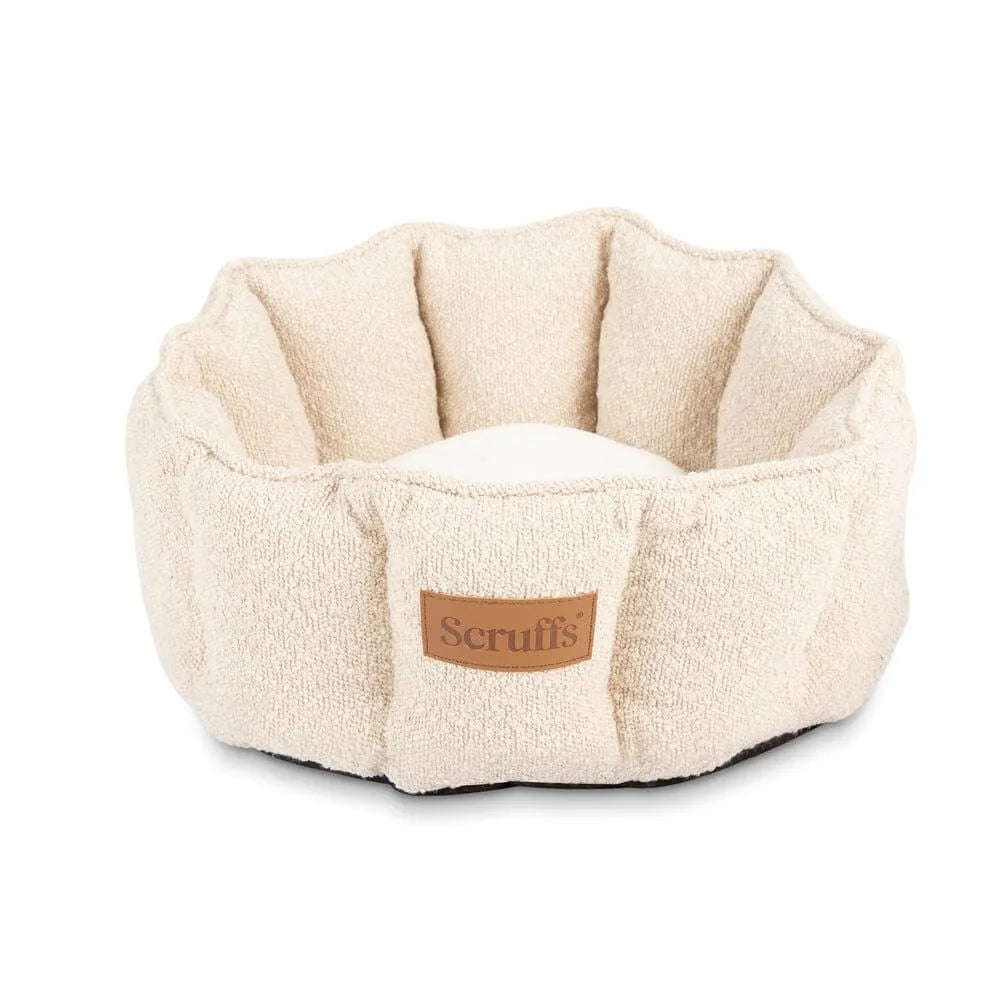 Boucle Cat bed Ivory - Ø 45 cm - Hondenbuggyspecialist.nl