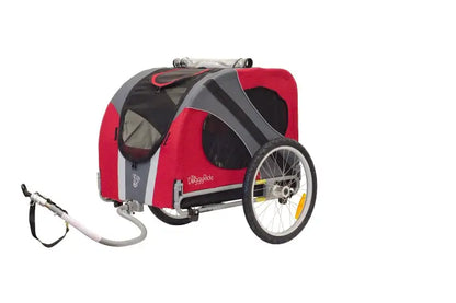DoggyRide Novel20 Rood max. laadvermogen 50kg. Hondenfietskar Incl. Riemset Cabine