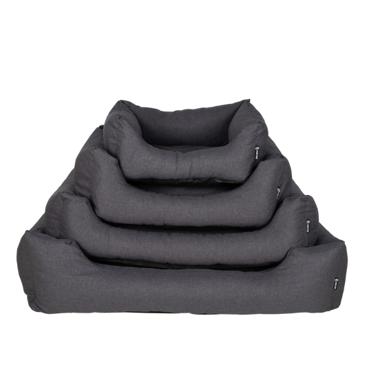 CLASSIC Box Bed Charcoal Grey, Maat: Large - 100 x 70 cm - Hondenbuggyspecialist.nl