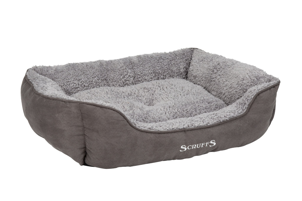 Cosy Box Bed Grijs, Maat: Large - 75 x 60 cm - Hondenbuggyspecialist.nl