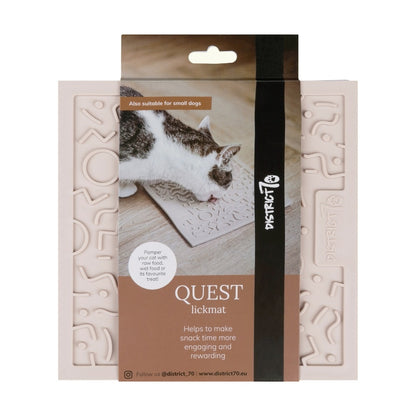 District 70  - QUEST Likmat voor katten -  Merengue - 20 x 20 cm - Hondenbuggyspecialist.nl