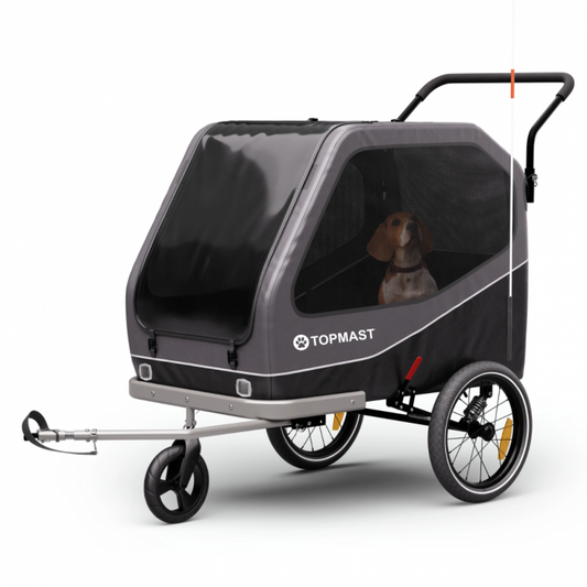 TOPMAST Gold - fietskar - 334 Liter - Max. 40 kg - Inklapbaar - Antraciet
