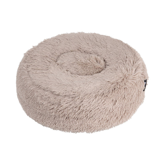 Fluffy hondenmand FUZZ 2.0 Zand, Maat: Extra Large - Ø100 cm - Hondenbuggyspecialist.nl