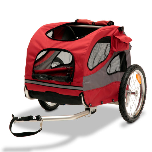 Happy Ride Aluminium Dog Bicycle Trailer - Hondenbuggyspecialist.nl