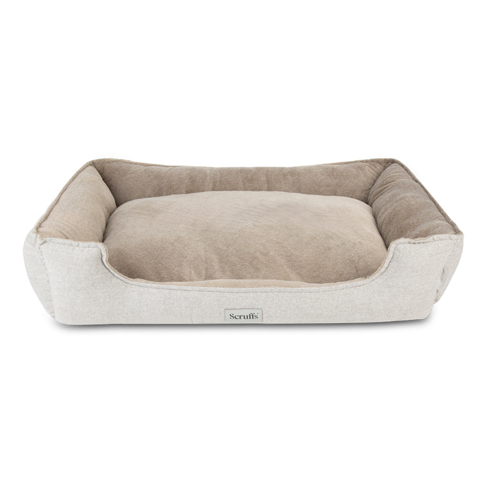 Harvard Memory Foam Orthopedisch Box Bed - Parel Grijs, Maat: Extra Large - 90 x 70 cm - Hondenbuggyspecialist.nl