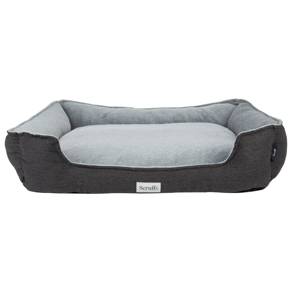 Harvard Memory Foam Orthopedisch Box Bed Grafietgrijs, Maat: Extra Large - 90 x 70 cm - Hondenbuggyspecialist.nl