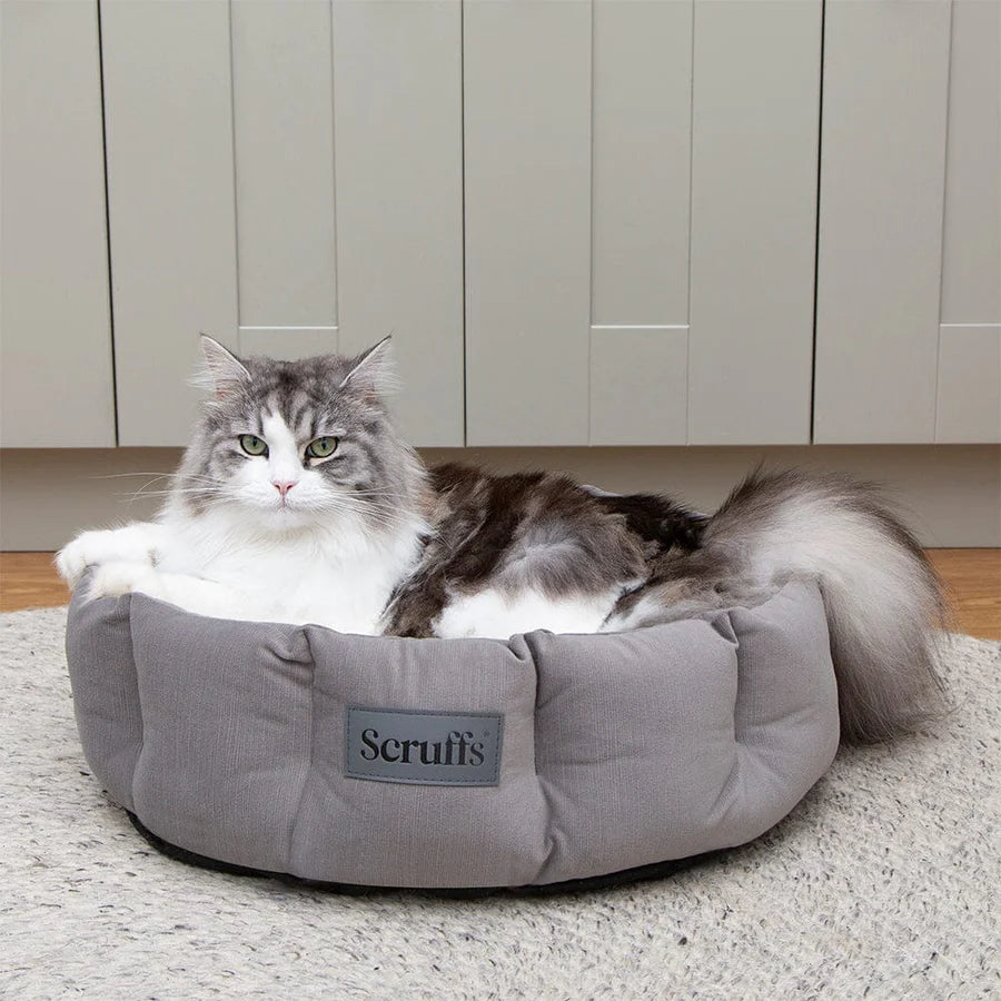 Helsinki Cat Bed - Grijs , Maat: Ø 45 cm - Hondenbuggyspecialist.nl