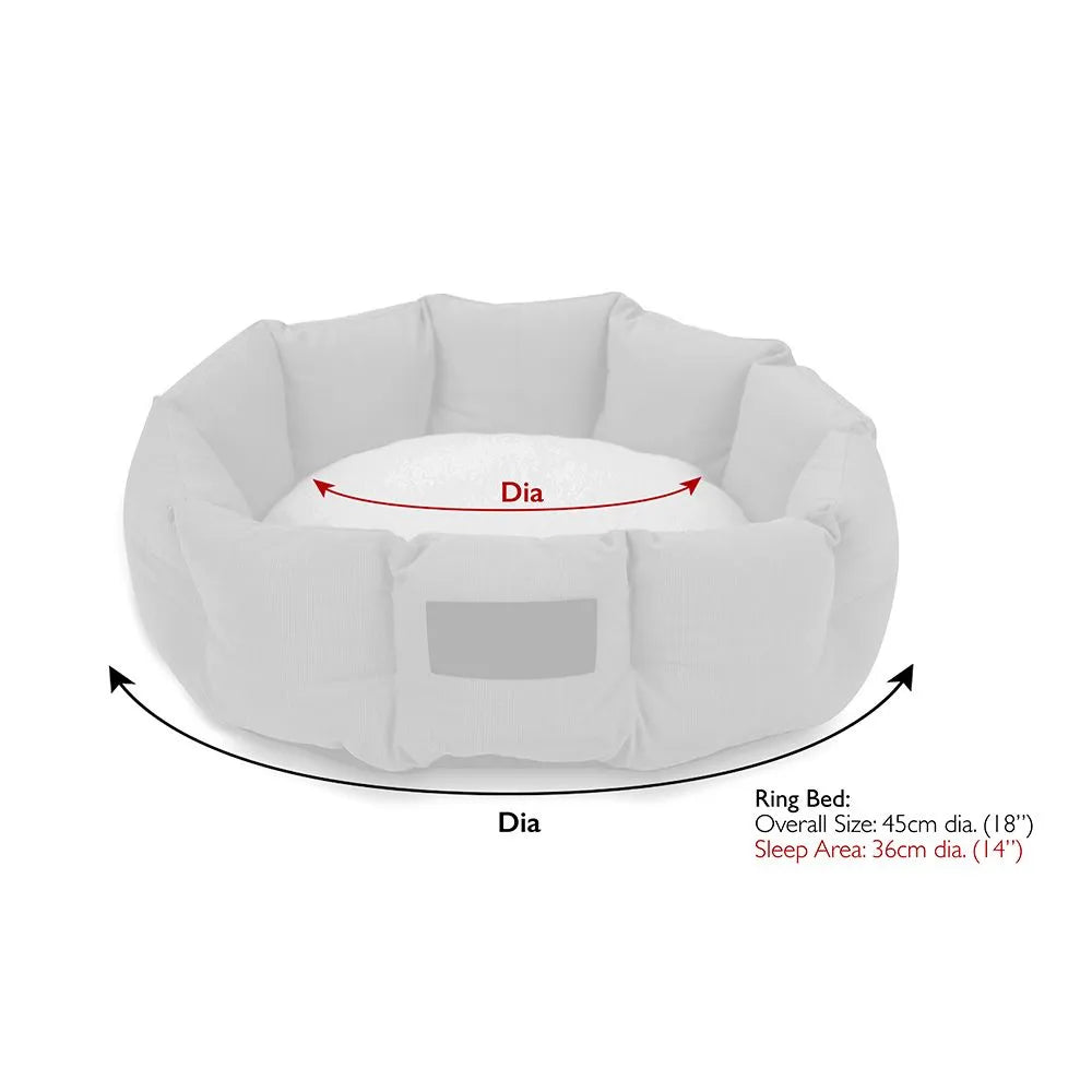 Helsinki Cat Bed - Oatmeal Beige, Maat, Ø 45 cm - Hondenbuggyspecialist.nl