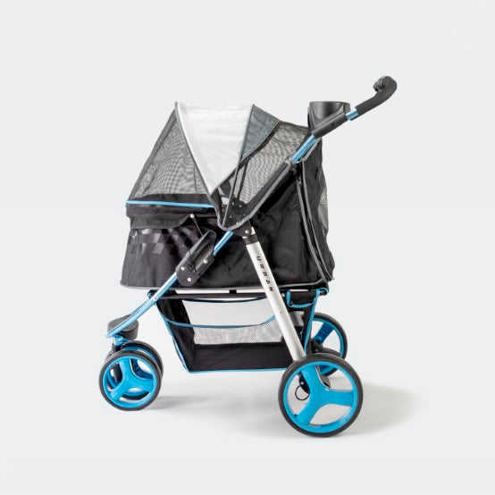 Innopet Buggy Urban Blue INCL. Regenhoes - Hondenbuggyspecialist.nl