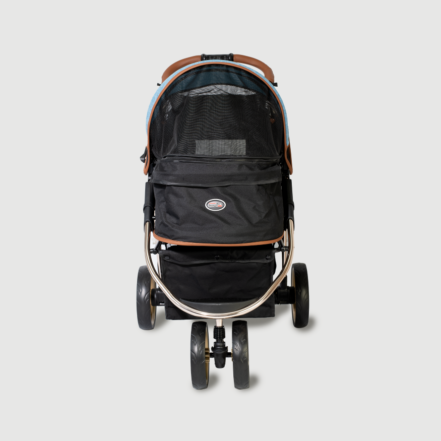 Innopet Buggy Urban Blue INCL. Regenhoes - Hondenbuggyspecialist.nl