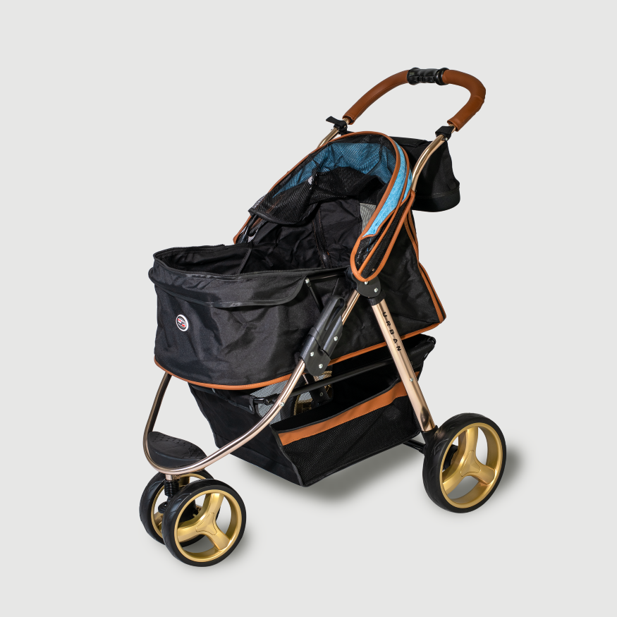 Innopet Buggy Urban Blue INCL. Regenhoes - Hondenbuggyspecialist.nl