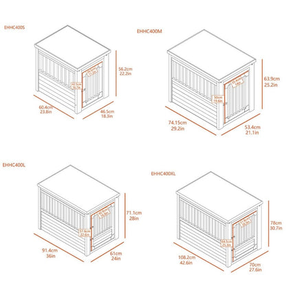 InnPlace™ Hondenbench & bijzettafel Maat: L - 91 x 61 x 71 cm, Kleur: Espresso