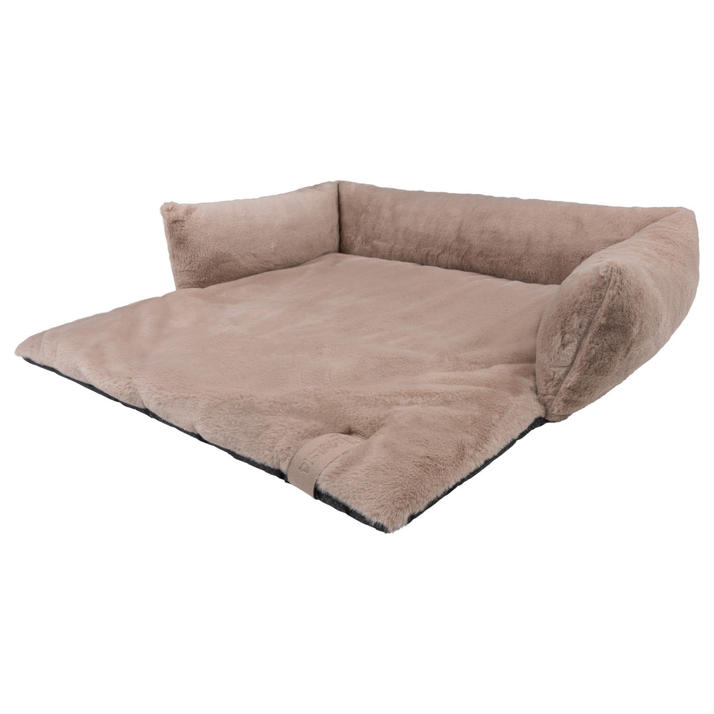 NUZZLE Sofa Bed - Taupe, Maat: Medium - 75 x 75 x 17 cm - Hondenbuggyspecialist.nl