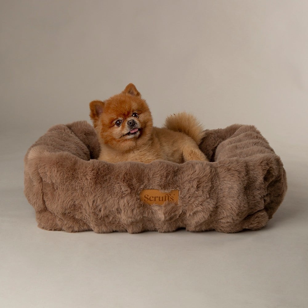 Scruffs - Alpine Box Bed - Taupe - Extra Large - 90 x 70 x 18 cm - Hondenbuggyspecialist.nl