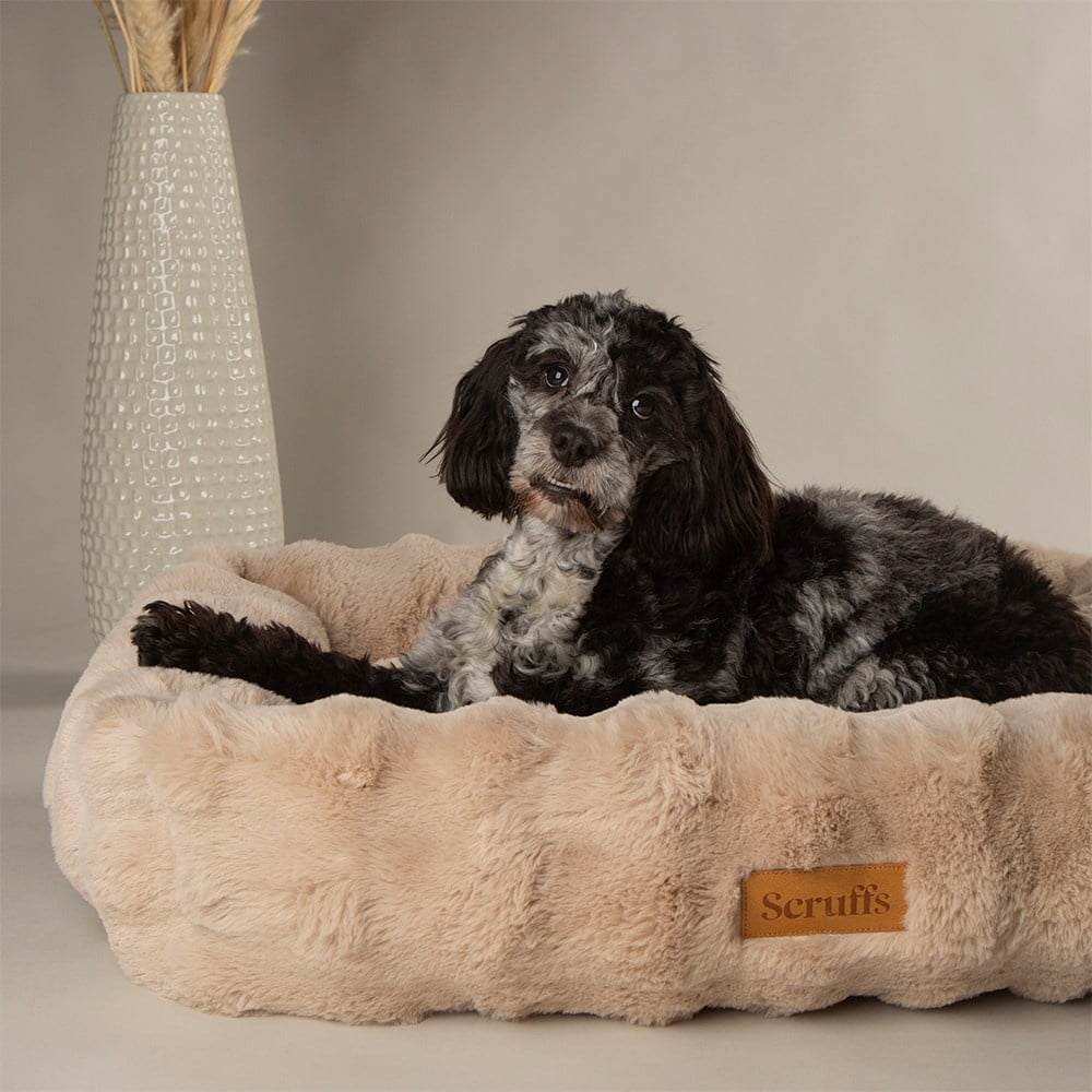 Scruffs - Alpine Box Bed - Champagne, Maat: XXL - 110 x 75 x 18 cm - Hondenbuggyspecialist.nl