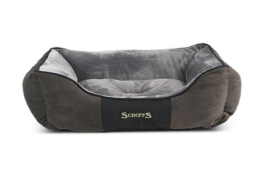 Scruffs Chester Box Bed Grijs, Maat: Large - 75 x 60 cm - Hondenbuggyspecialist.nl