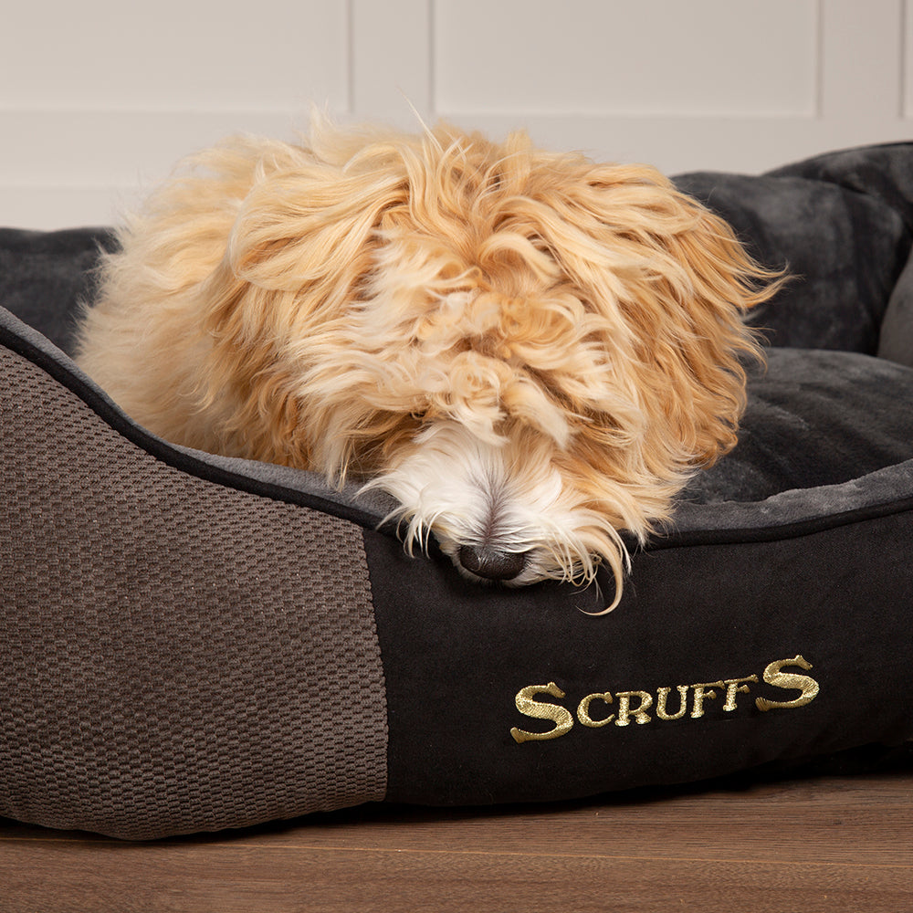 Scruffs Chester Box Bed Grijs, Maat: Extra Large - 90 x 70 cm - Hondenbuggyspecialist.nl