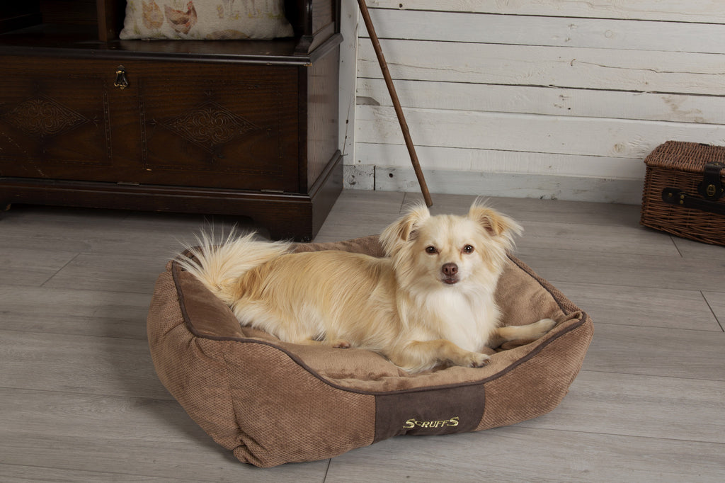 Scruffs Chester Box Bed - Chocolade bruin - Extra Large - 90 x 70 cm - Hondenbuggyspecialist.nl