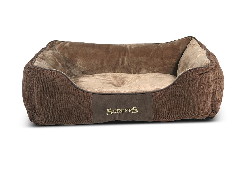 Scruffs Chester Box Bed - Chocolade bruin - Extra Large - 90 x 70 cm - Hondenbuggyspecialist.nl