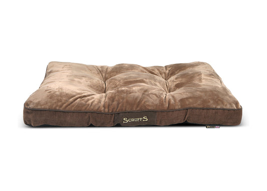 Scruffs Chester Mattress - Chocolade Bruin, Maat Medium - 82 x 58 cm - Hondenbuggyspecialist.nl