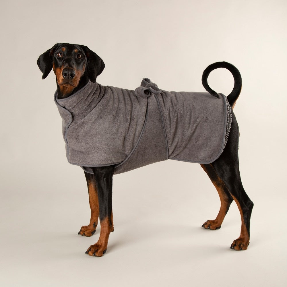 Scruffs - Expedition Deluxe Noodle Dog Drying Coat  Kleur: Grey Maat: X-Large