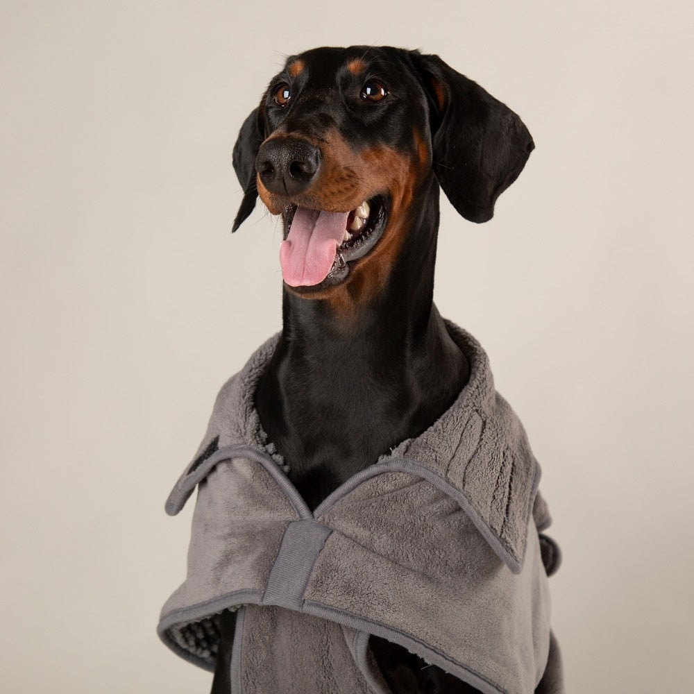 Scruffs - Expedition Deluxe Noodle Dog Drying Coat  Kleur: Grey Maat: X-Large