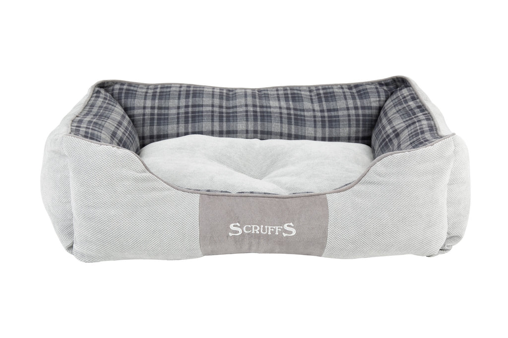 Scruffs Highland Box Bed -  Grijs, Maat: Medium - 60 x 50 cm - Hondenbuggyspecialist.nl