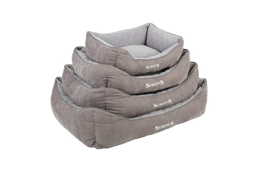 Scruffs Thermal Box Bed - Grijs, Maat: Extra Large - 90 x 70 cm - Hondenbuggyspecialist.nl