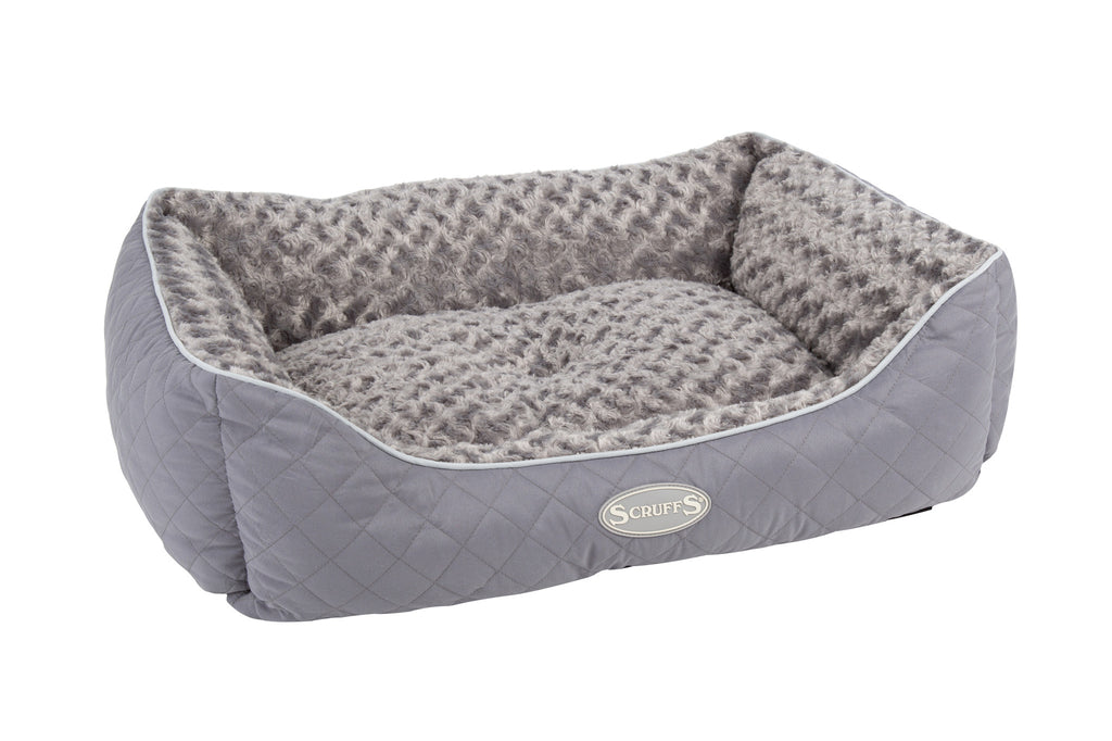 Scruffs Wilton Box Bed - Grijs Large - 75 x 60 cm - Hondenbuggyspecialist.nl