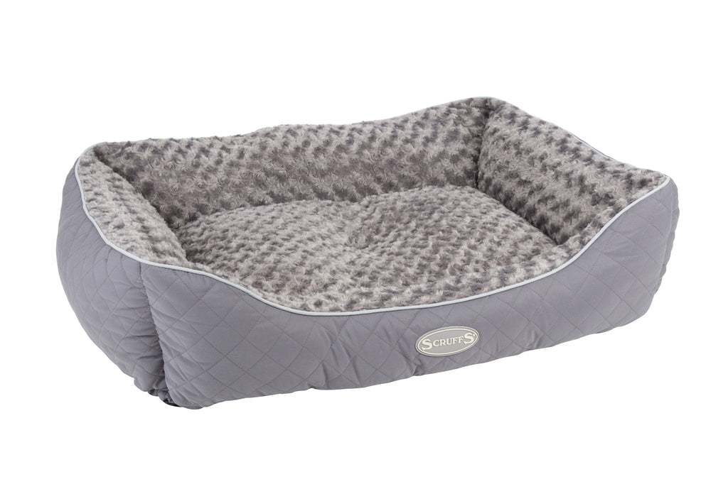 Scruffs Wilton Box Bed - Grijs Extra Large - 90 x 70 cm - Hondenbuggyspecialist.nl