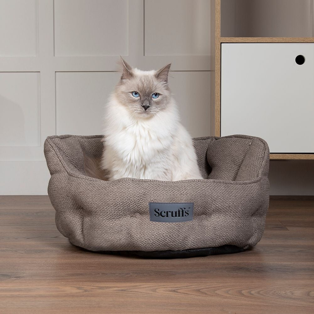 Seattle Cat Bed - Stone Grey Ø 45 cm - Hondenbuggyspecialist.nl